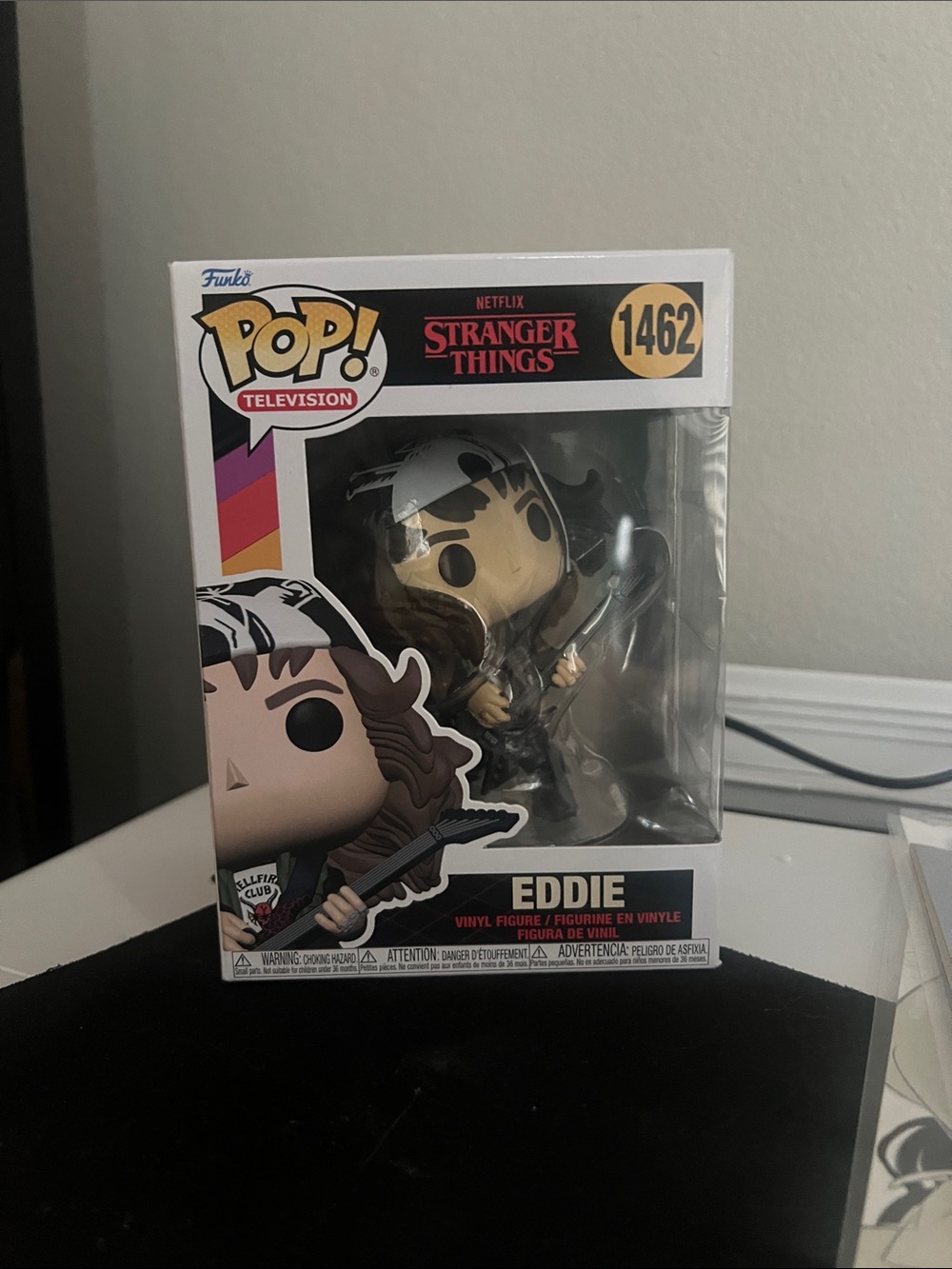 Funko Eddie Pop! Vinyl with Black, White & Brown Details